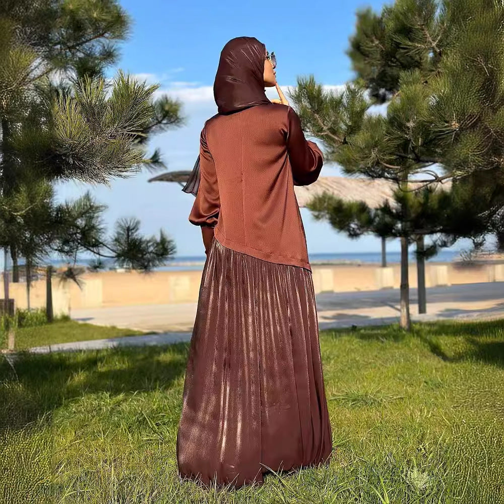 Fina Dam Klänningar Långärmad A-Line Polyester-4