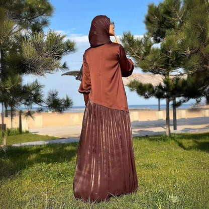 Fina Dam Klänningar Långärmad A-Line Polyester-4