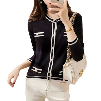 Dam Tröjajacka Långärmad Löst Passform Spandex 6