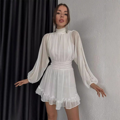 Variant image for Kvinna Mini Kjol Veckad Polyester-1