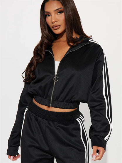 Variant image for Dam Långärmad Toppjacka och Byxor Set Spandex-7