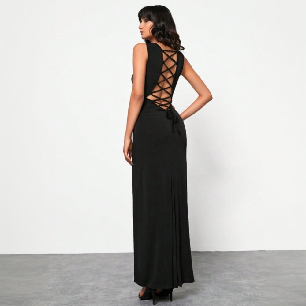 Dam Klänning A-Line Elegant Polyester för Fina Tillfällen 1