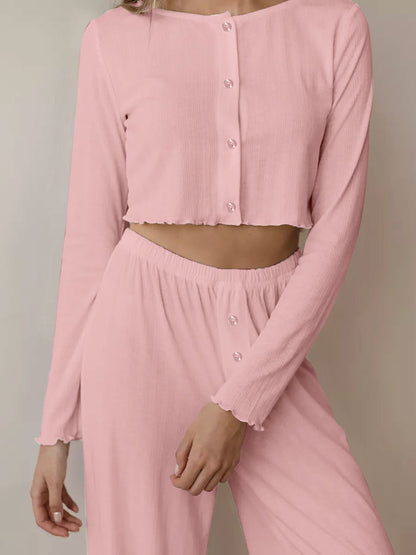 Långbyxor Set för Dam i Organisk Bomull – Avslappnad Passform, Flera Färger 4