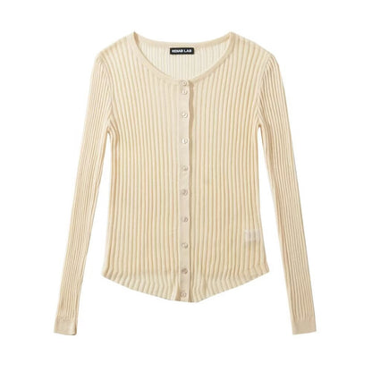 Variant image for Dam Cardigan Slim Fit Lätt Andningsbart Material-4