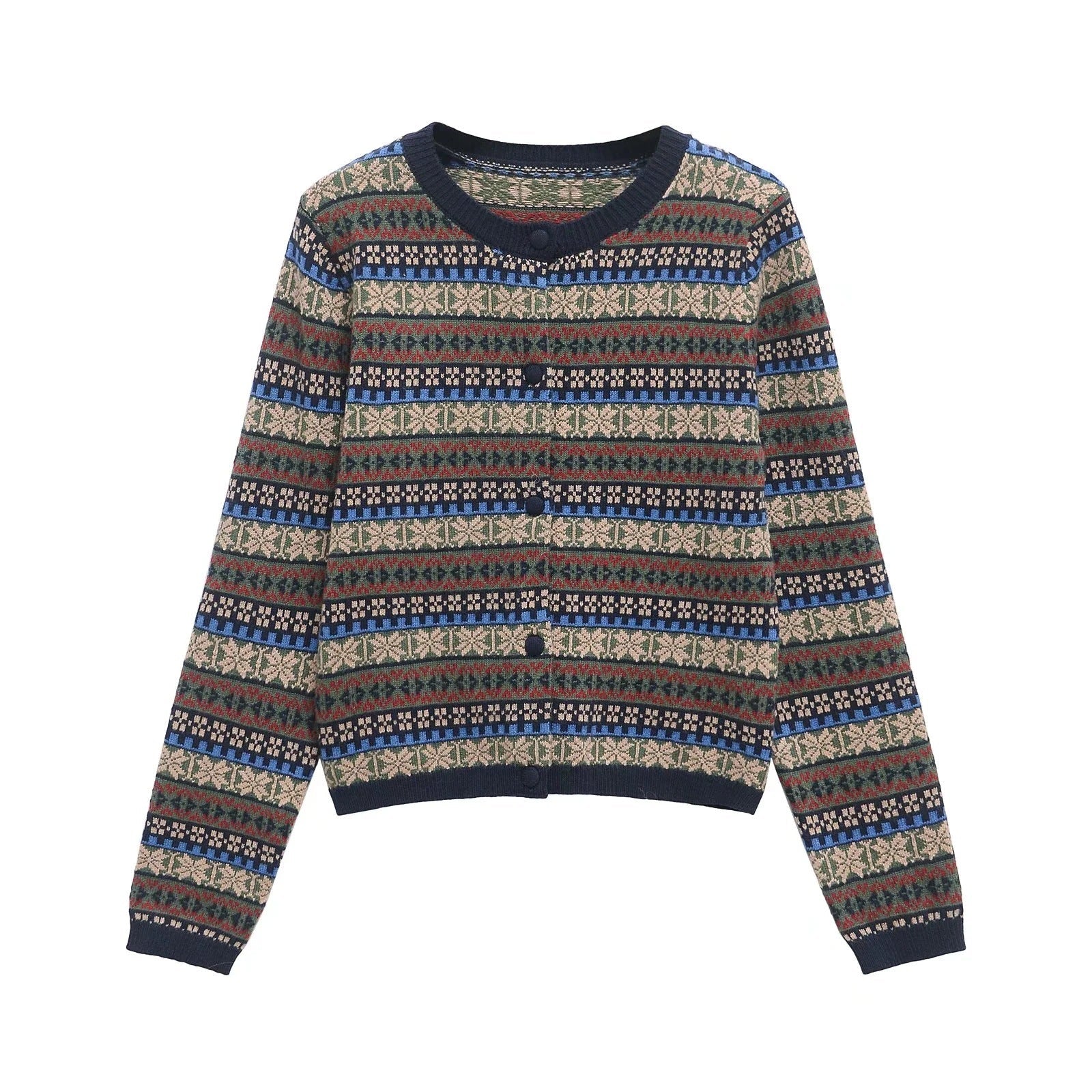 Damkofta Knappbar Design Mjukt Andningsbart Tyg-1