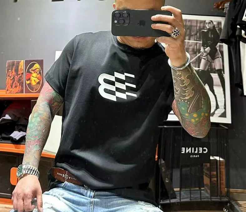 Dam T-shirt med Utsnitt i Bomull och Korta Ärmars Design-2