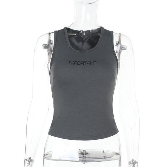 Kvinnor Tank Top Sportig Andningsbart Material-1