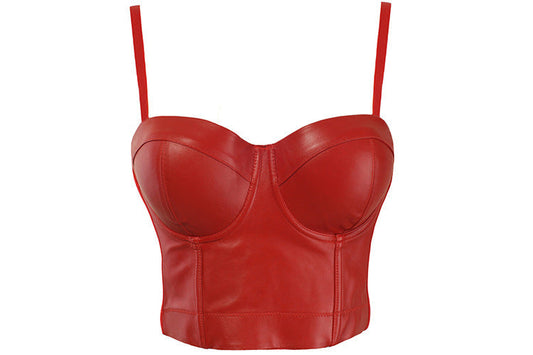 Festtoppar Dam Slim Fit Backless Spandex Crop Top-1