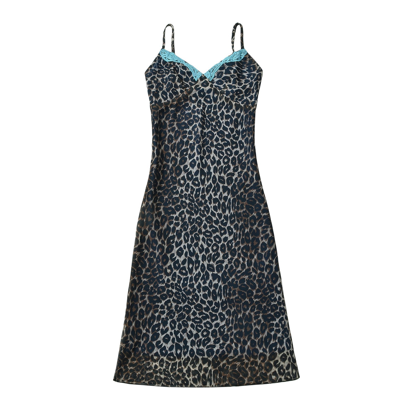 Kvinnors Spaghettiklänning Rüsch Detalj Andningsbart Material 2