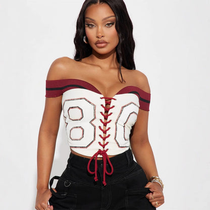 Fina Dam Klänningar Ärmlös Snörningskörd Polyester Spandex 2