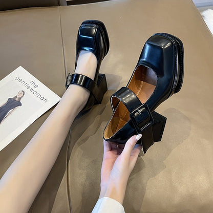 Elegante Mary Jane Pumps für Damen mit Blockabsatz und verstellbarem Riemen – Hochwertiges Obermaterial, Ergonomische Passform, Vielseitige Designs 5