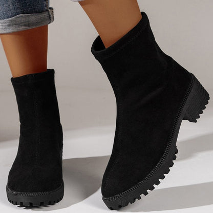 Dam Gummistövlar Chunky Design Robust Gummisula 4