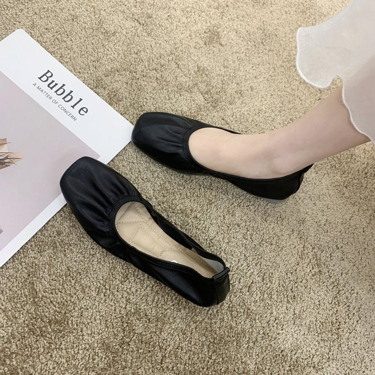 Svarta Ballerinaskor Dam i Mjukt Läder med Flexibel Sula – Elegant och Bekväm Design för Vardag och Fest 8