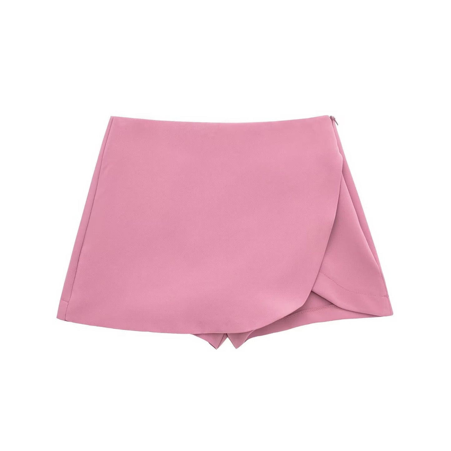 Dam Slim-fit Höga Midjabyxor i Streetwear Stil Elastiskt Material-3