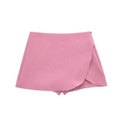Dam Slim-fit Höga Midjabyxor i Streetwear Stil Elastiskt Material-3