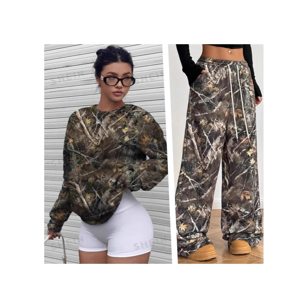 Herr Slim Fit Byxor Camouflage Polyester Spandex-2