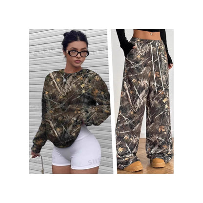 Herr Slim Fit Byxor Camouflage Polyester Spandex-2