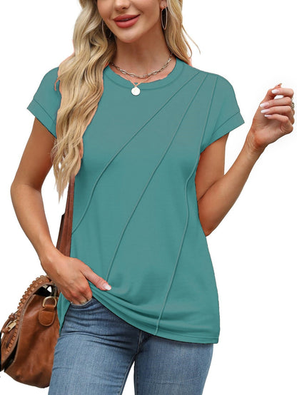 Variant image for Dam T-shirt Kortärmad Löst Passform Viskos-26