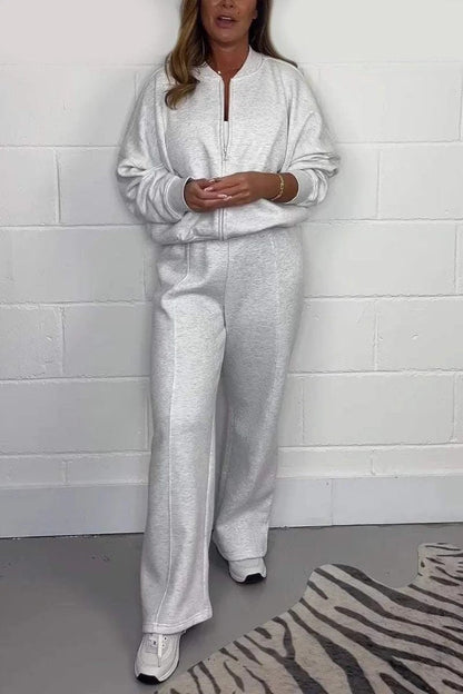 Variant image for Herr Sweatshirt Set Långärmad Polyester för Träning och Avslappnad Stil-1