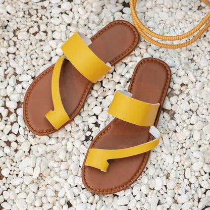 Kvinnors Öppna Tå Mules i Syntetiskt Läder med Korsbandsdesign – Bekväm och Trendig för Sommar 10