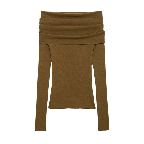 Dam Tröja Långärmad Klassisk Bomull-1