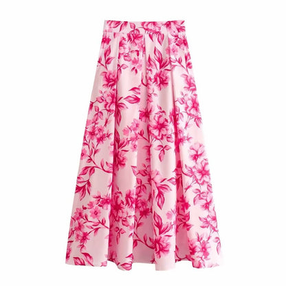 Damkläder Skjorta Halvlängd Kjol Sättning Långa Ärmar Polyester-4