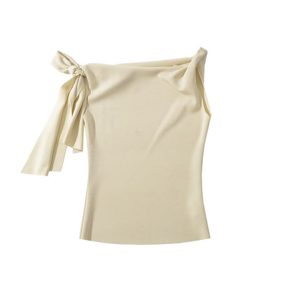 Dam Slim Fit Top Halbrock Polyester Ärmloös Mode Set-5