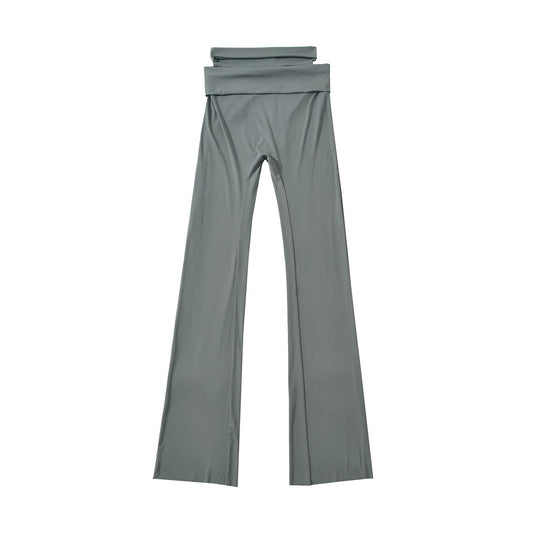 Hög Midja Dam Leggings i Andningsbart Tyg – Elegant Snitt för Komfort och Stil 1