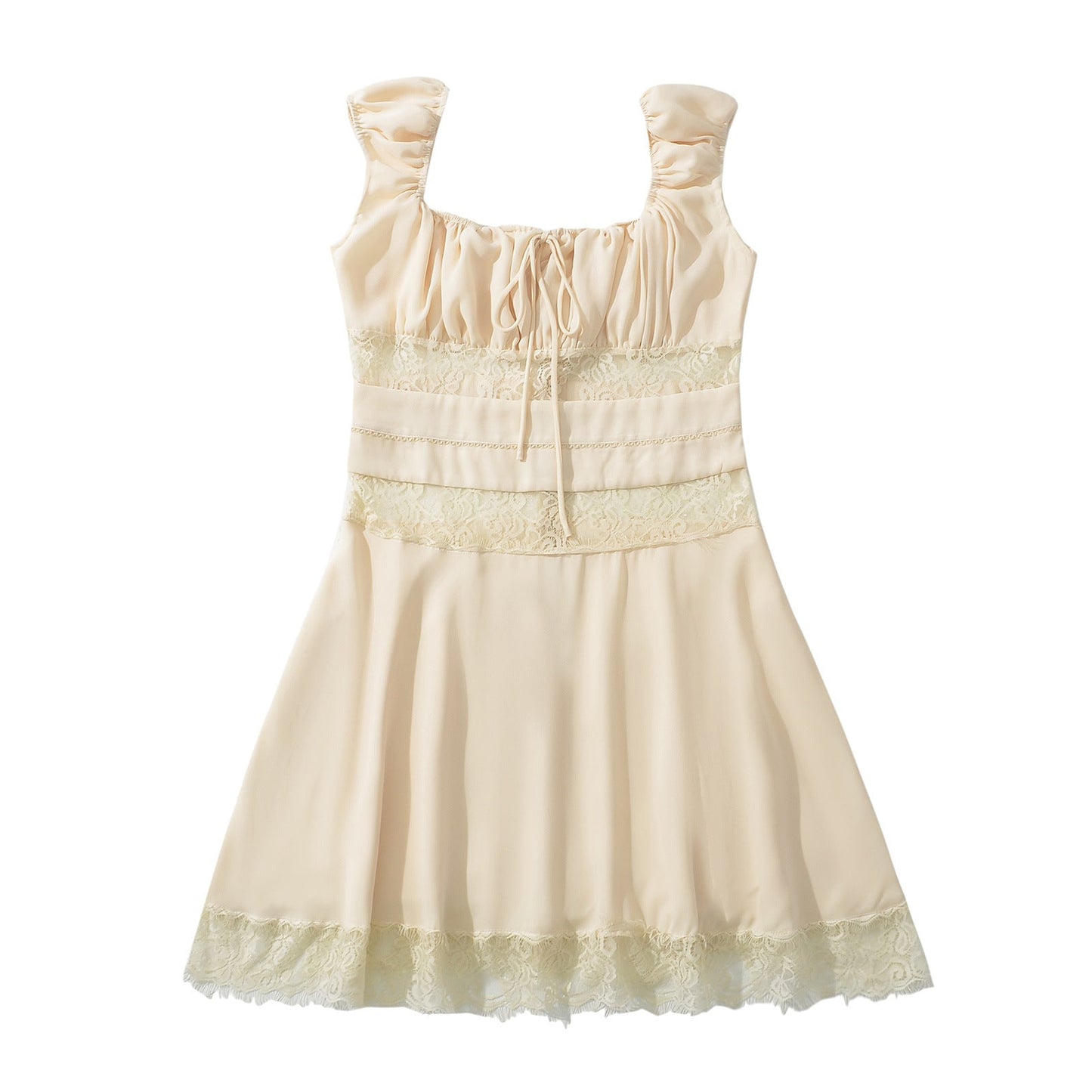 Dam Klänning Ruffle Design Lätt Tyg Skräddarsydd Silhuett 5