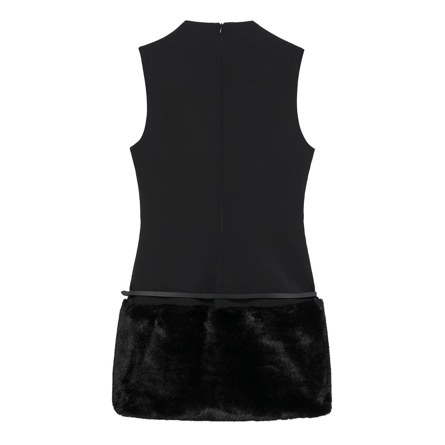 Dam Klänning A-Linjeformad Patchwork Polyester-2