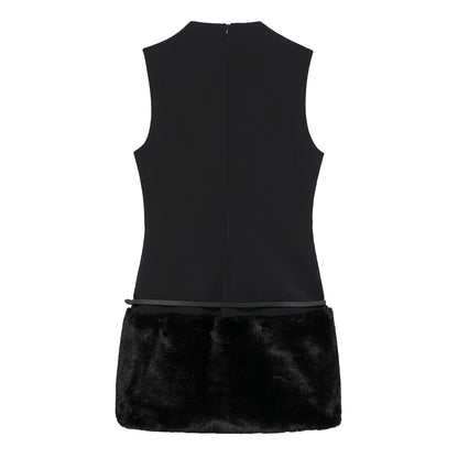 Dam Klänning A-Linjeformad Patchwork Polyester-2