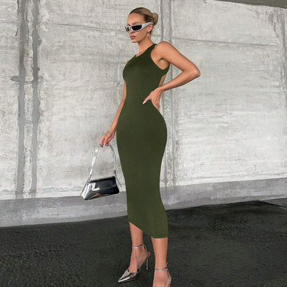 Dam Midi Kjol Patchwork Design 100% Polyester-4