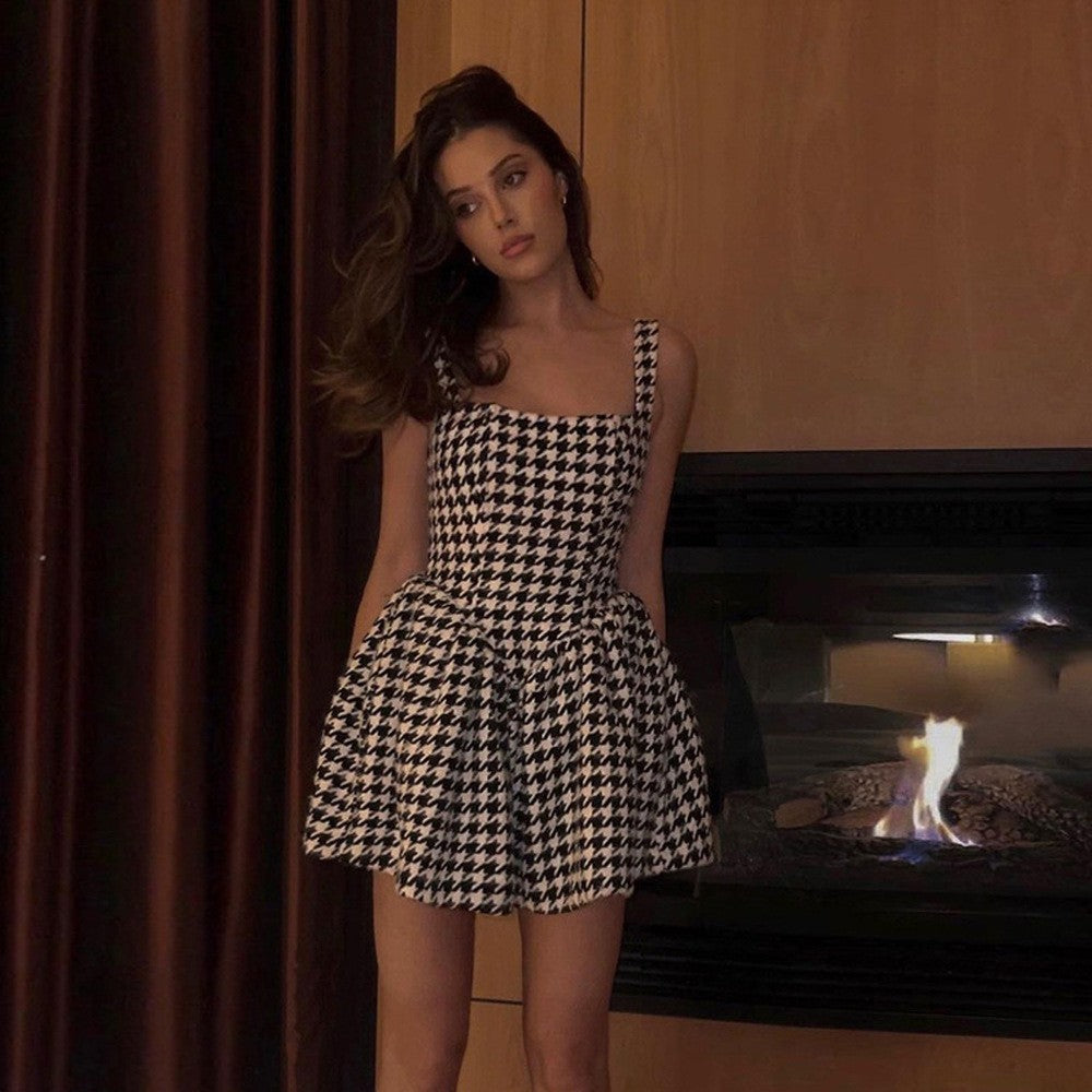 Kvinnors A-linjeformad Klänning Broderad Polyester 2