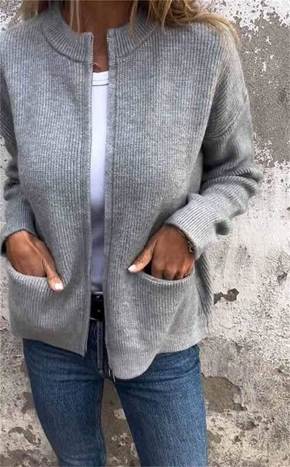 Herrjacka Vinter Ståkrage Dragkedja Polyester Casual-1