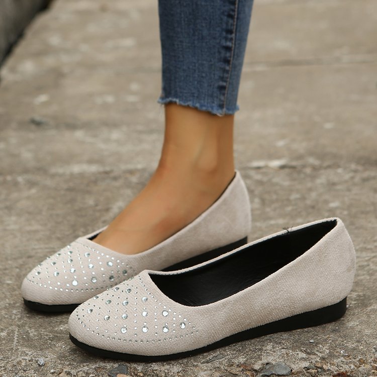 Kvinnor Ballerinaskor med Strassdetalj och Bekväm Sula 9