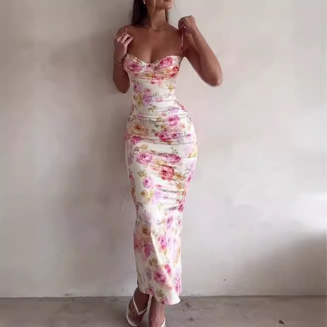 Lång Kjol Dam A-Linjeformad med Spetsdetaljer i Stretchigt Material-5