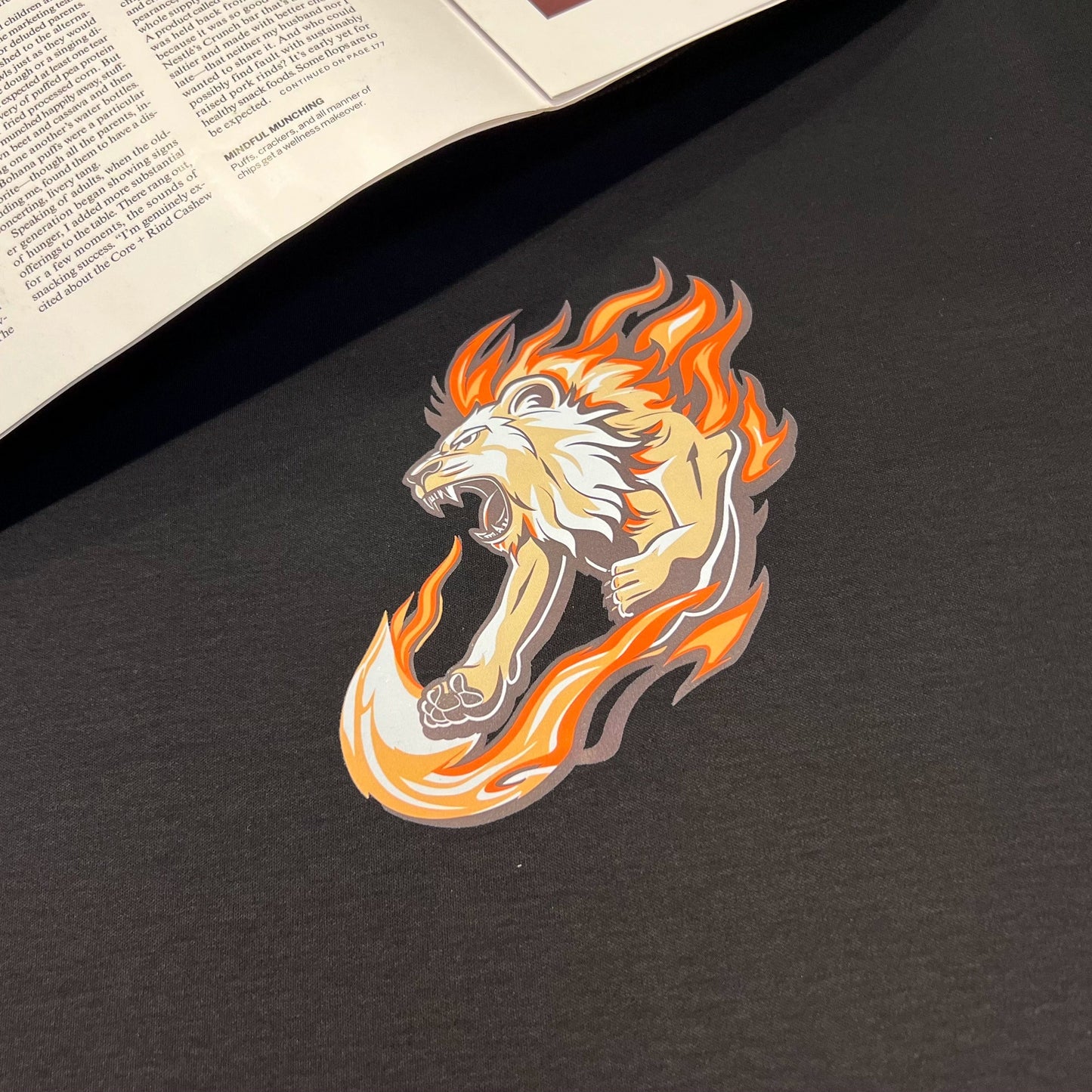 Dam Långärmad T-shirt Djurmönster 100% Bomull-3