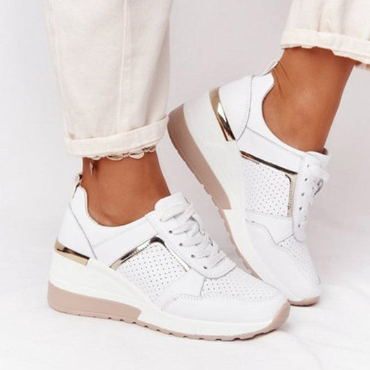 Dam Sneakers Sportig Design Gummi Med Hög Elasticitet och Stabilt Grepp-1