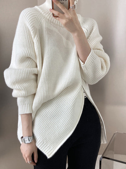 Variant image for Stickad Dam Turtleneck Tröja Monokrom Akryl-2