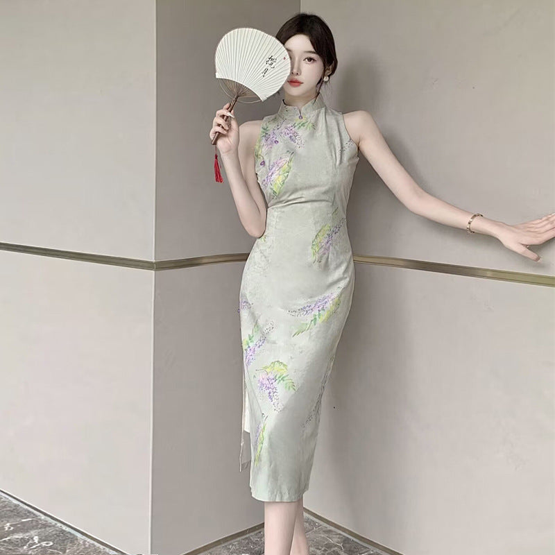 Variant image for Fina Dam Klänningar Vintage Bustier Midjefigur Ärmlös Högkvalitativt Tyg-1