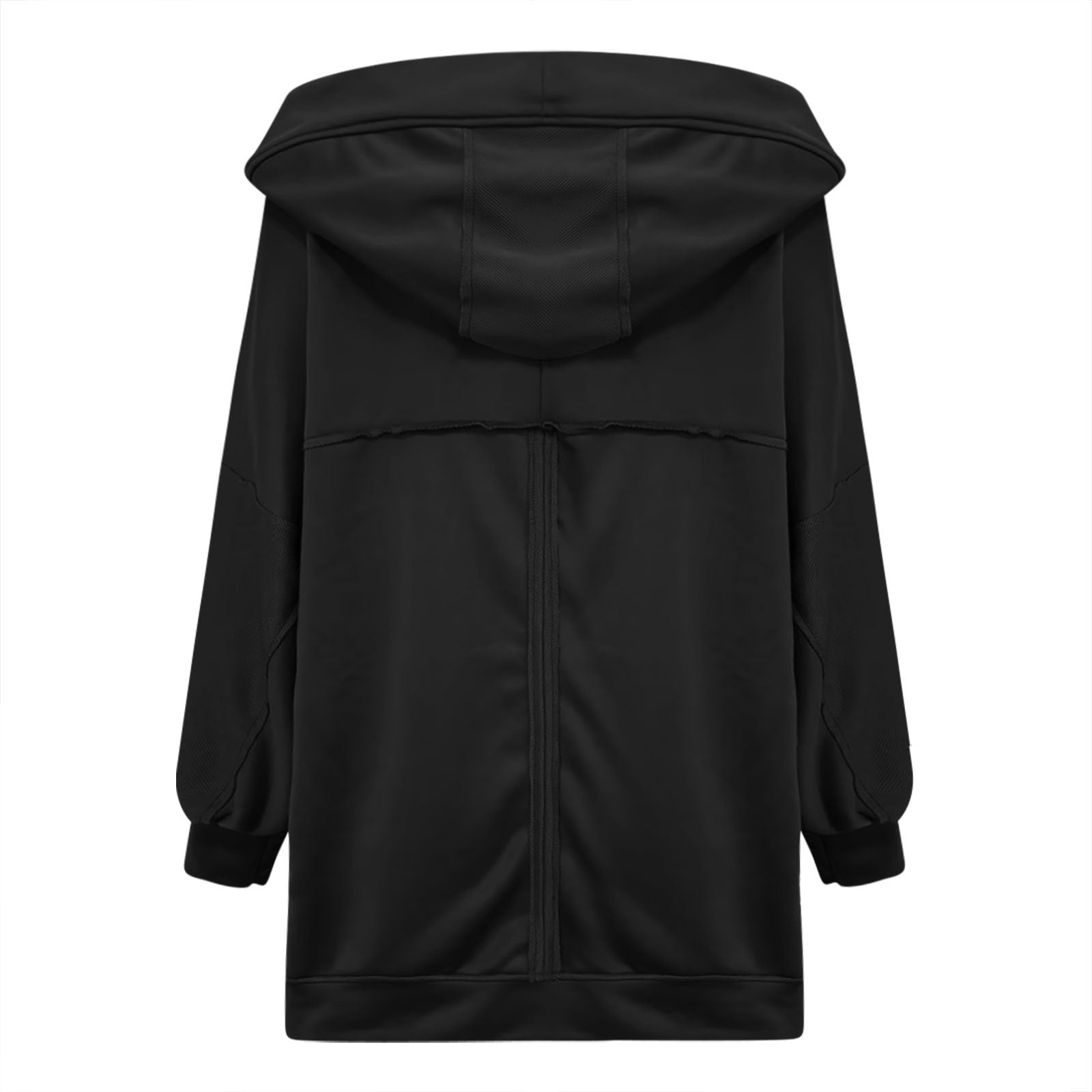 Dam Kappa Casual Öppen Framsida Bio-Bomull med Luva-3