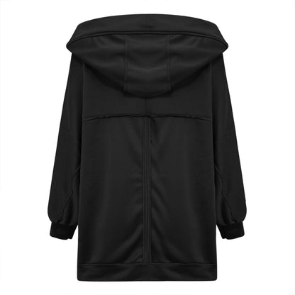 Dam Kappa Casual Öppen Framsida Bio-Bomull med Luva-3