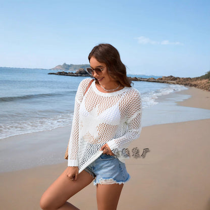 Dam Bikini Stjärnformad Design Akryl-3