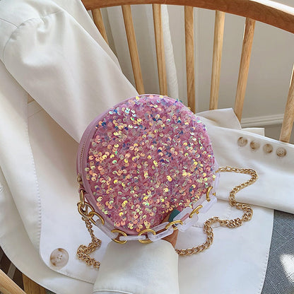 Variant image for Kvinnors Crossover Väska Rund PU Konstläder Trendig Stil-5