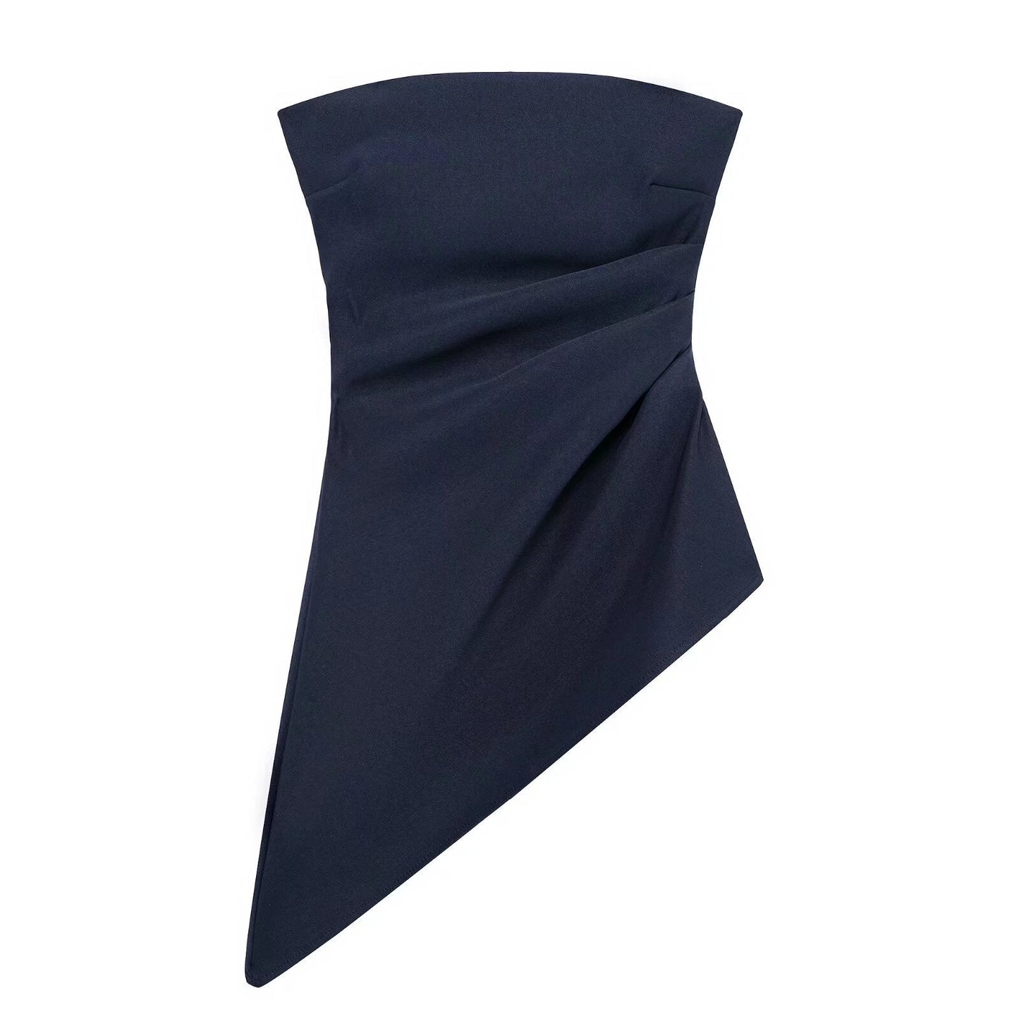 Dam Asymmetrisk Topp Halterneck Polyester-3