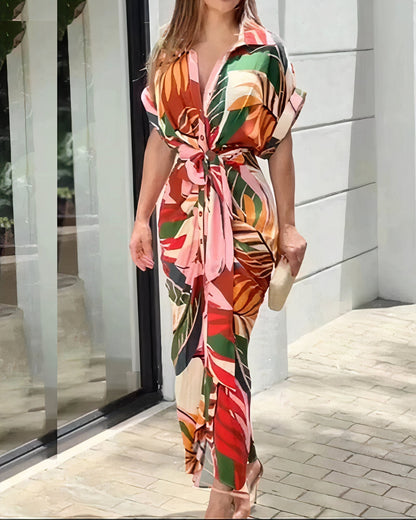 Fina Dam Klänningar Konsttryck Figurbetonad Polyester-4