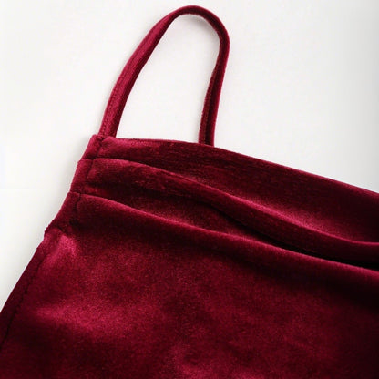 Dam Klänning Midi Cami Spandex Fina Dam Klänningar-4