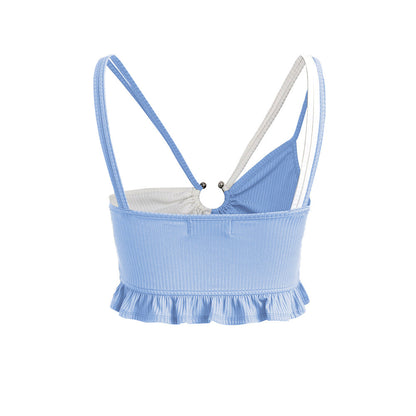 Dam Skördetopp Lätt Stretchy Polyester-4