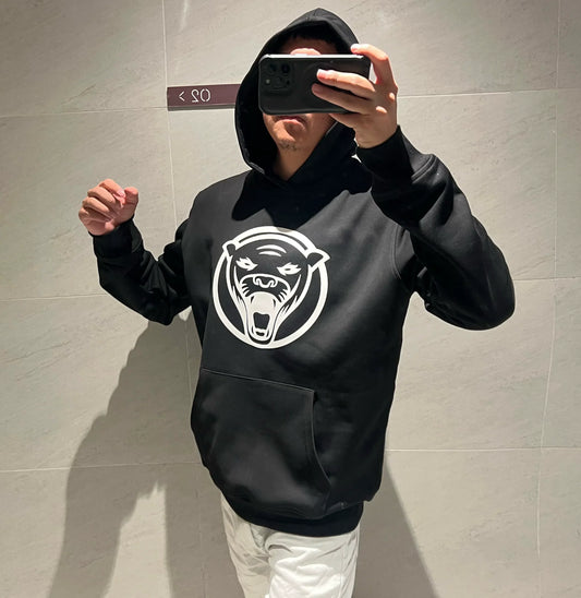 Tjocktröja Dam Löst Passande Med Huva i Bomull och Polyester-1