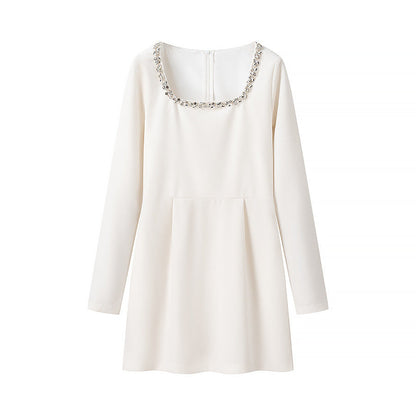 Variant image for Damklänning A-Line Långa Ärmar Pärlbroderi Polyester-7